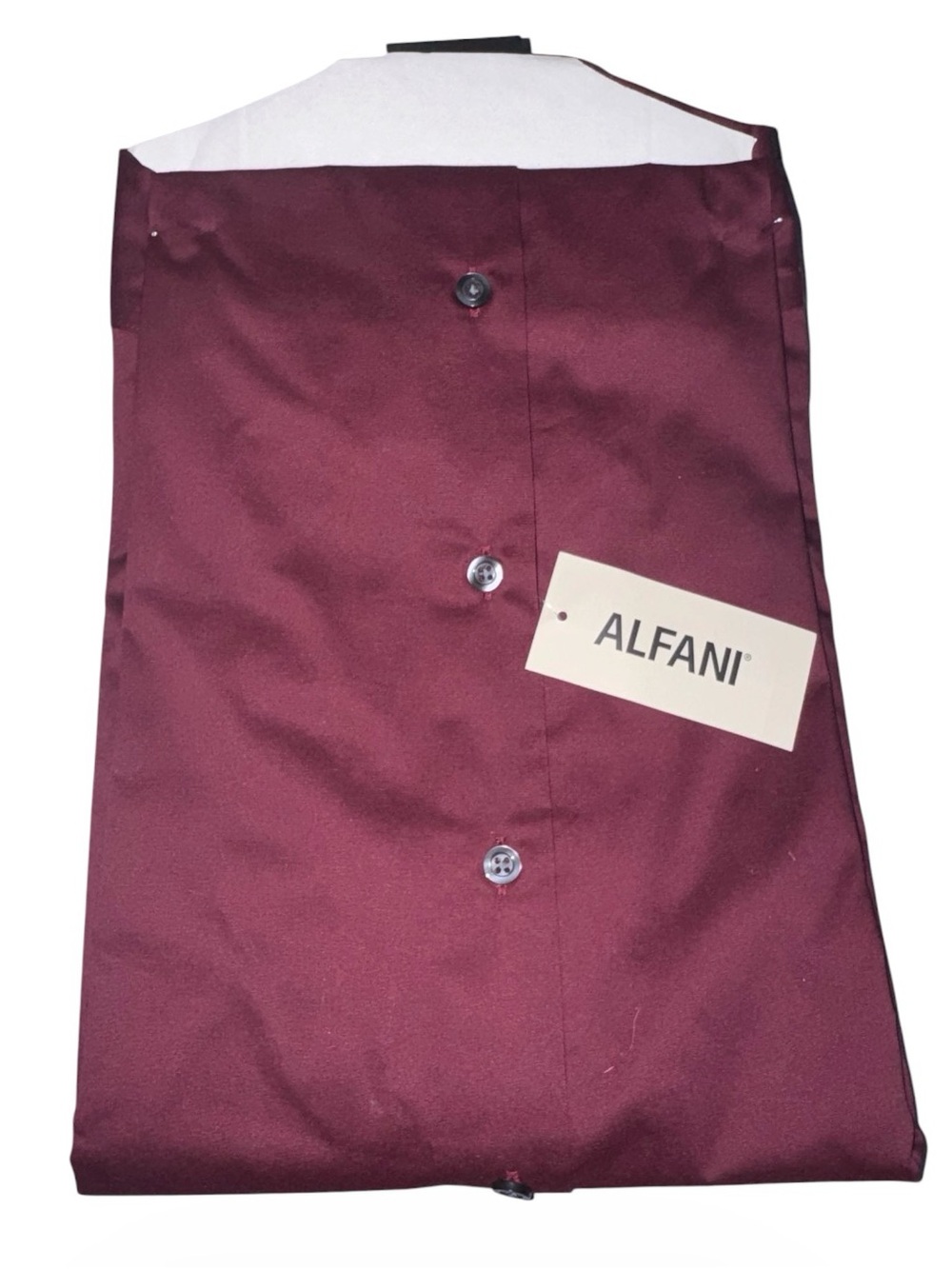 Alfani Men's Dress Shirt Burgundy